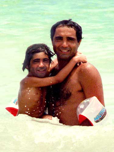 Dad and I on the Beach